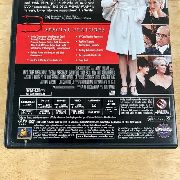 The Devil Wears Prada Full Screen Edition DVD Fox 2000 Pictures 2006 - Picture 5 of 8